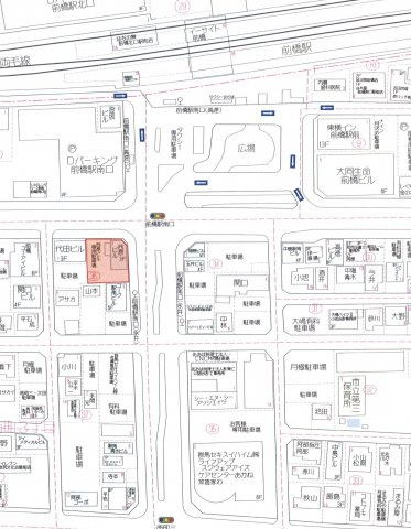 前橋駅南口ビルの地図