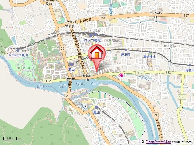 フォーレス嵐山の地図