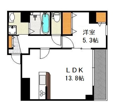 Quatre saisons新大阪の間取り