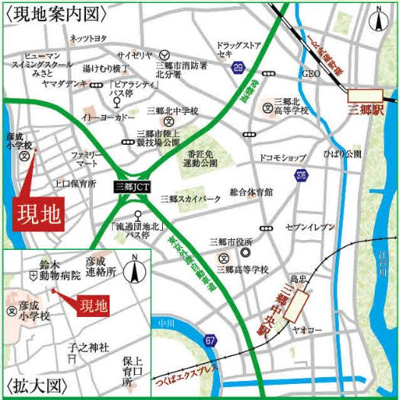 【地図】 | 三郷市彦倉全一棟　3080
