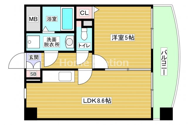【間取り】 | サンメゾン玉川