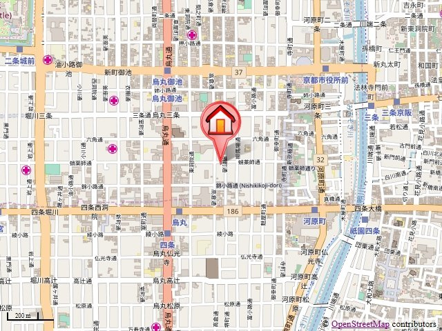 カノン雁金の地図