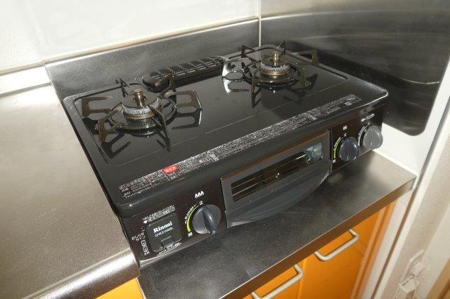 サンパティークのキッチン|2口ガスコンロ