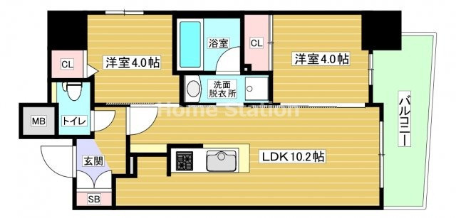 【間取り】 | セレニテフラン野田阪神駅前