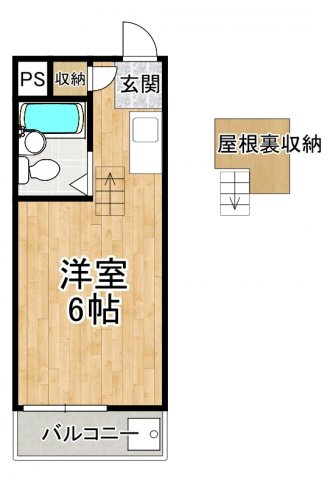【間取り】 | ロイヤルハイツ川西