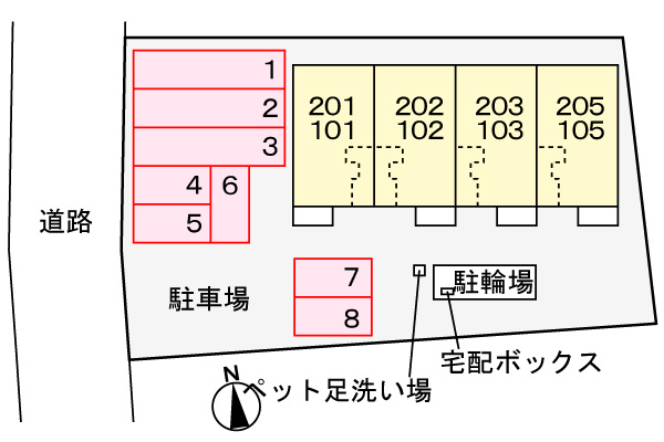 ニューグリーンパーク　イナバの区画図