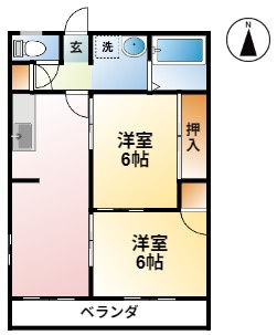 ラフォーレ東部台の間取り