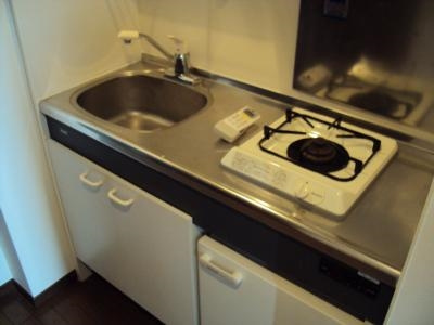 リーガル京都河原町五条のキッチン|ガス1口コンロ