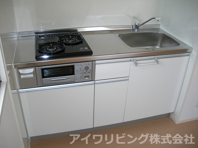 ウィステリアのキッチン|ガスコンロ2口付き【ウィステリア】