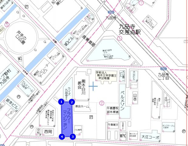 フラワーマンション九品寺駐車場・倉庫の画像