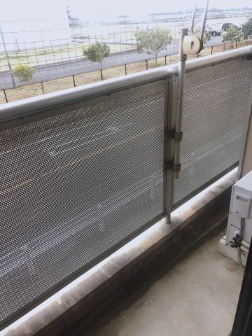 江戸橋利平治マンションのバルコニー