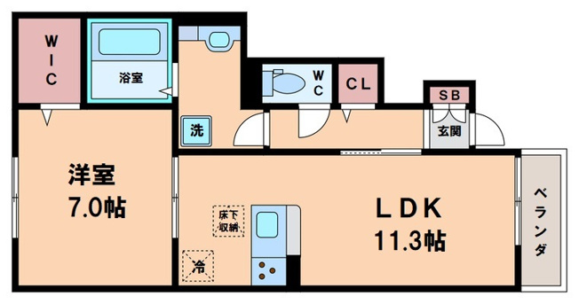 【間取り】 | サンハイツ喜連Ｂ棟