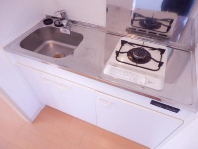 SWISS京都堀川WEST（スイス京都堀川ウエスト）のキッチン|ガス1口キッチン・調理スペース有