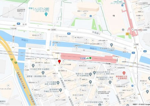 千代田区神田三崎町２丁目の店舗一部の地図