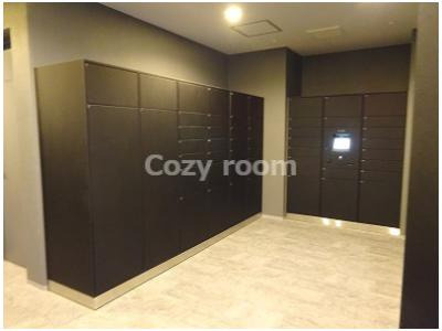 【その他共用部分】 | コンフォリアリヴ新大阪Q | ココは、コインロッカー？みたいに広い宅配ボックスコーナーです。
