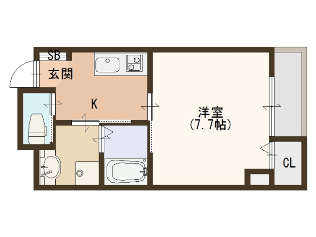 【間取り】 | レクラン岸里東
