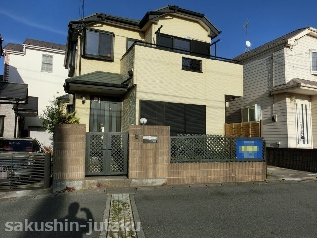 幕張町２丁目　中古戸建の外観|幕張町２丁目　中古戸建　南西14.5ｍ公道面　間口9.5ｍ