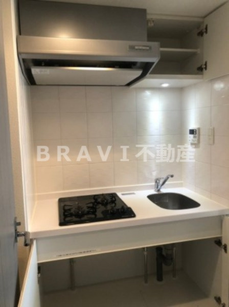 S-RESIDENCE谷町五丁目（エスレジデンス谷町五丁目）　BRAVI不動産のキッチン|【S-RESIDENCE谷町五丁目】キッチンの収納も豊富です
