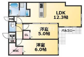 【間取り】 | ワコーレヴィータKOBE湊川