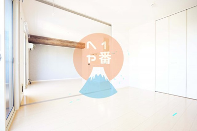 【寝室】 | スカイハイム | ネット無料。お洒落なカラーのお部屋ですね