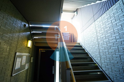 【ロビー】 | スカイハイム | ネット無料。共用階段