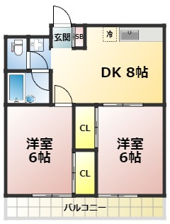 クォーレ市川の間取り