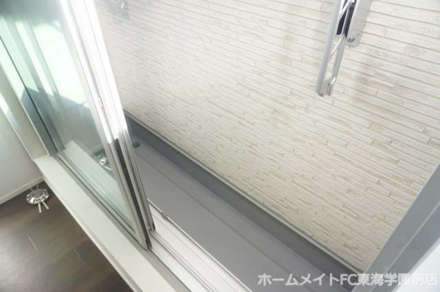 熊本市中央区渡鹿１丁目のアパートのバルコニー