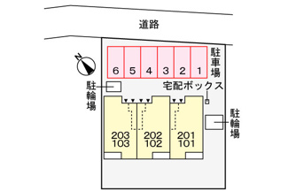 【駐車場】 | ロワール戸崎　岡崎市戸崎町