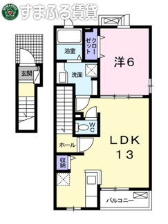 【間取り】 | ロワール戸崎　岡崎市戸崎町
