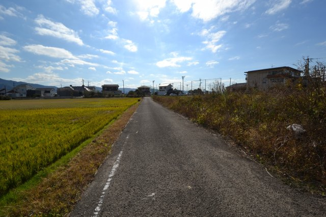水島町土地の前面道路含む現地写真