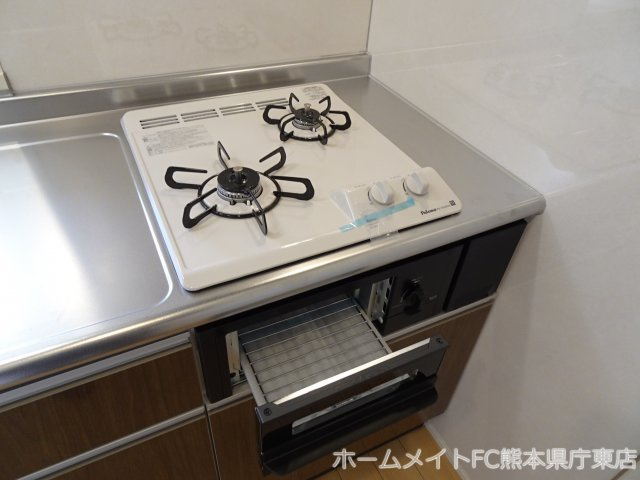 熊本市東区健軍３丁目のアパートのキッチン