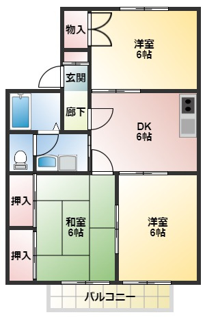 サンモール前原の間取り