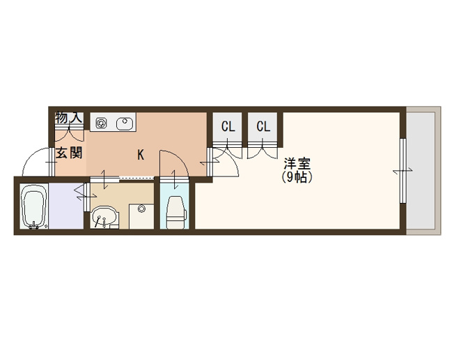 【間取り】 | ルシエル難波