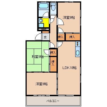 【間取り】 | 第2野中コーポ