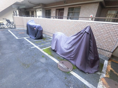 【その他共用部分】 | 朝日プラザ権太坂 | バイク置場です。