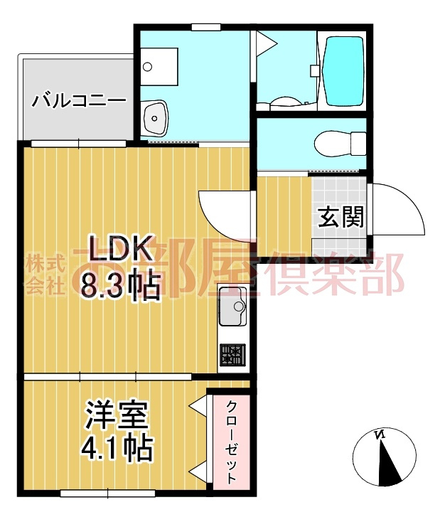ティーレグノ羽犬塚の間取り|洋室とLDKつなげて広々と使えます♪