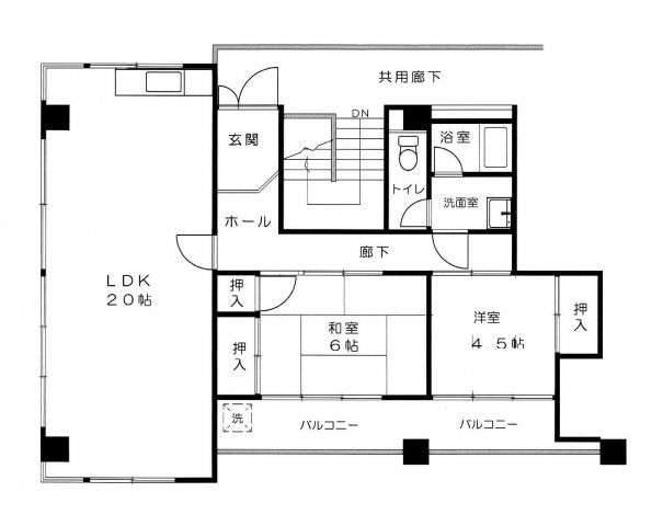第2中川コーポラスの間取り|第2中川コーポラス 301 

