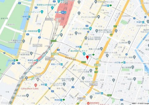 中央区京橋３丁目の事務所の地図