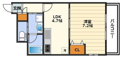 堂島プライマリーワンの間取り