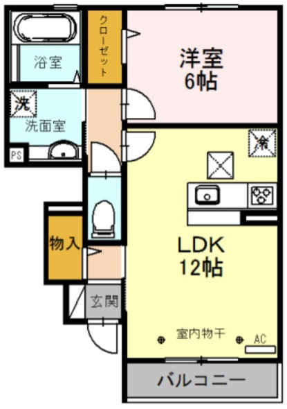 シェルフルールの間取り