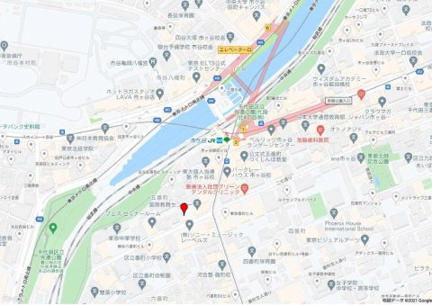 千代田区五番町の事務所の地図