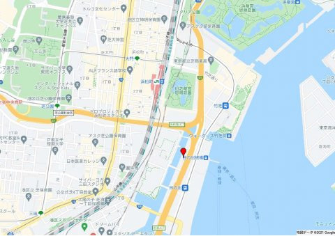 港区海岸２丁目の事務所の地図
