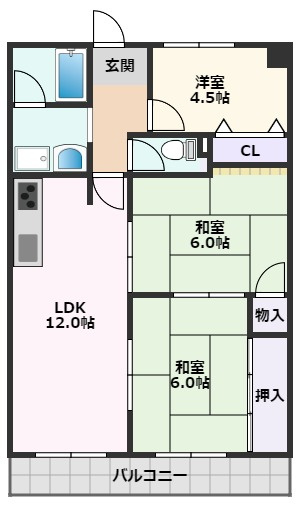 【間取り】 | ヒルサイドテラス千里丘