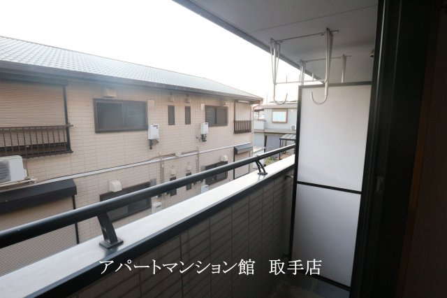 佐貫ルビーハイムⅡのバルコニー