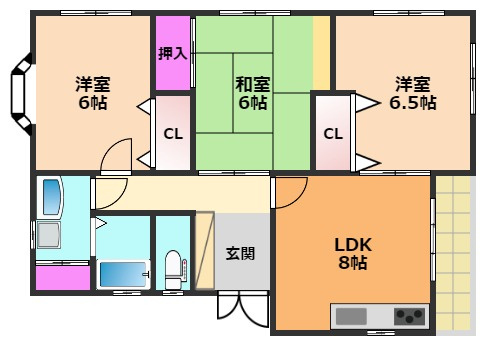 【間取り】 | 真上町テラスハウス
