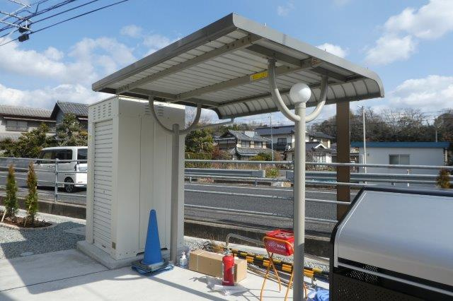 総社市井尻野のアパートのその他共用部分|自転車置き場