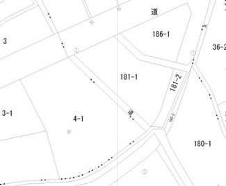 【土地図】 | 北秋田市綴子字田町・売地