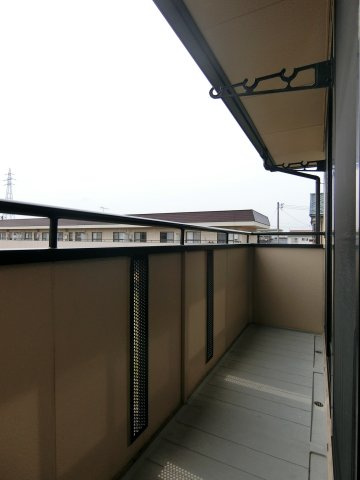 パストラル米原Ｂ棟のバルコニー