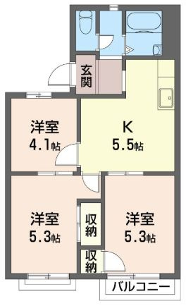プローデンス前原の間取り
