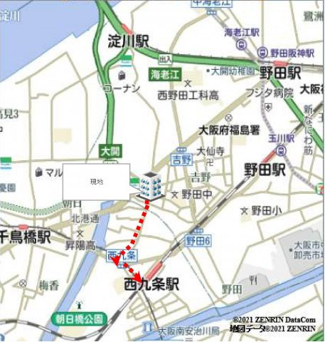 セレニテ福島プリエの地図